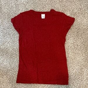 J. America Red Short Sleeve Crewneck Tee